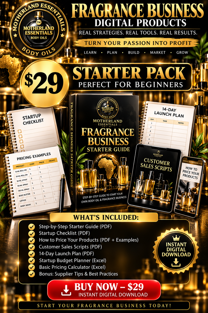 Fragrance Business Starter Pack
