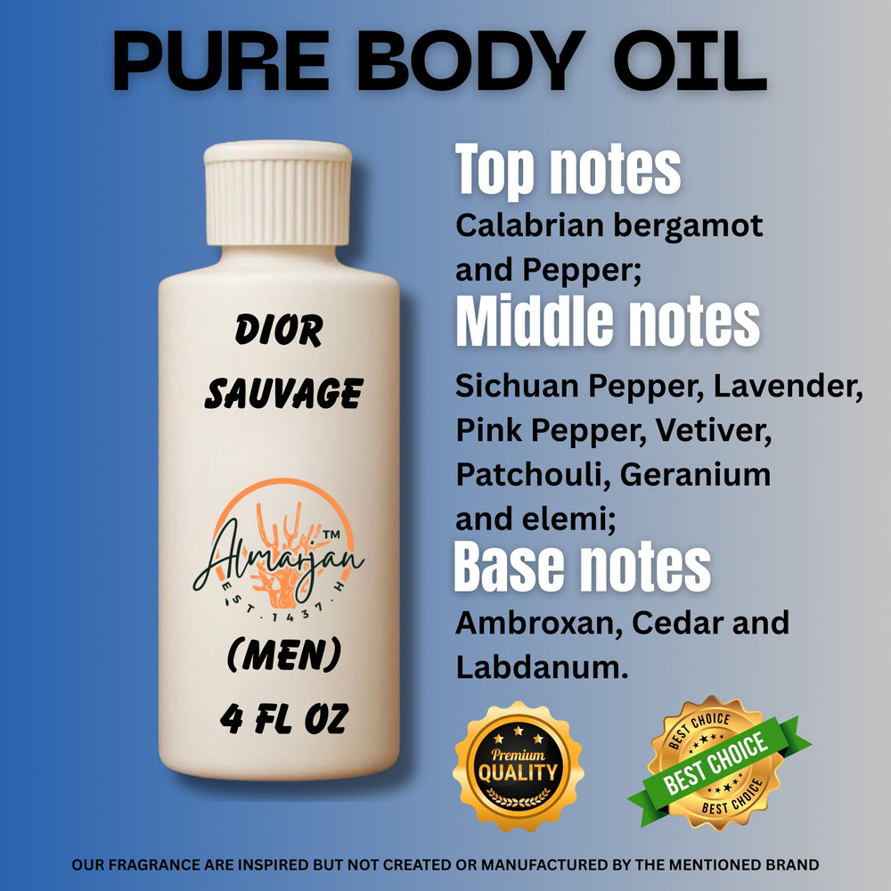 Dior Sauvage Type Body Oil